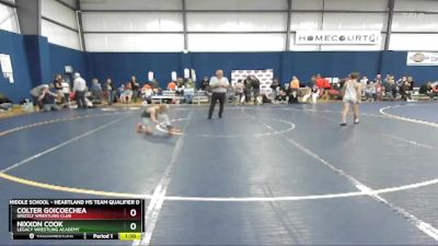 85 lbs Cons. Round 2 - Colter Goicoechea, Grizzly Wrestling Club vs Nixxon Cook, Legacy Wrestling Academy