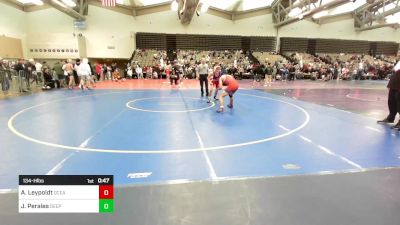 134-H lbs Consi Of 16 #1 - Aiden Leypoldt, Ocean City vs Jacob Perales, Deep Roots WC