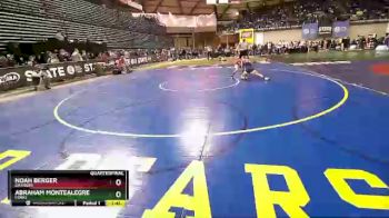 1 lbs Quarterfinal - Noah Berger, Granger vs Abraham Montealegre, Forks