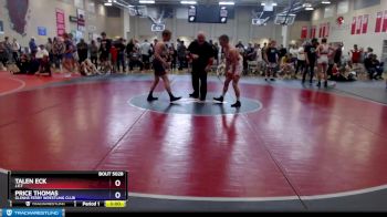 126 lbs Round 4 - Talen Eck, J.E.T vs Price Thomas, Glenns Ferry Wrestling Club