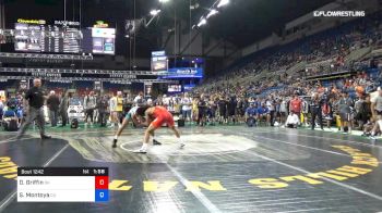 138 lbs Cons 32 #1 - Daegen Griffin, Oklahoma vs Sergio Montoya, California