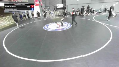 67 lbs Champ. Round 1 - Noah Roman, LAWC vs Christian Sac