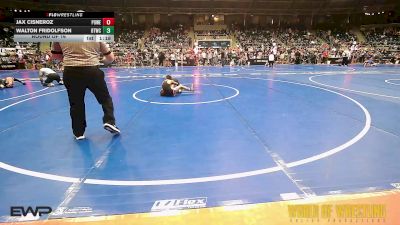 61 lbs Round Of 16 - Jax Cisneroz, Powerhouse Comanche OK vs Walton Fridolfson, BTWC