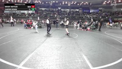 110 lbs Consi Of 16 #2 - Brody Nettles, Mount Olive vs Carter Rowin, F.l.o.w.