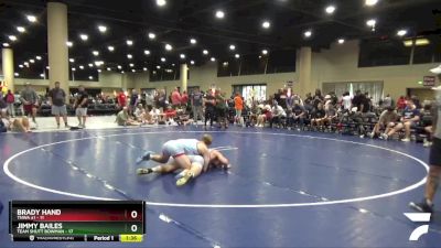 144 lbs Placement Matches (32 Team) - Jimmy Bailes, Team Shutt Bowman vs Brady Hand, TNWA #1