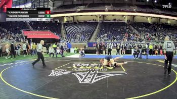 D1-165 lbs 5th Place Match - Xavier Stermer, Portage Central HS vs Caiden Walker, Flushing HS