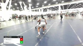132 lbs Consi Of 16 #2 - Santos Montoya, No Team vs Tashek Byers, Westside WC