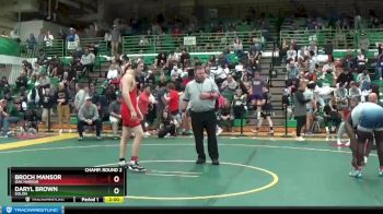 190 lbs Champ. Round 2 - Broch Mansor, OAK HARBOR vs Daryl Brown, SOLON