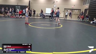 120 lbs Cons. Round 1 - Eric Pals, Iowa vs Elliot Hurley, Indee Mat Club