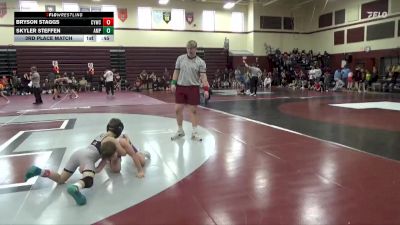 PW-14 lbs 3rd Place Match - Bryson Staggs, Cresco Youth Wrestling Club vs Skyler Steffen, Alburnett Mat Pack