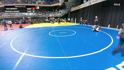 5A 132 lbs Quarterfinal - Zoe Bennett, Lubbock Cooper vs Graciela Juarez, Pharr-San Juan-Alamo North