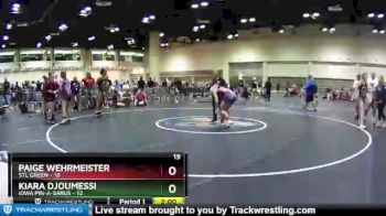 138 lbs Semis & Wb (16 Team) - Kiara Djoumessi, Iowa Pin-A-Sarus vs Paige Wehrmeister, STL Green