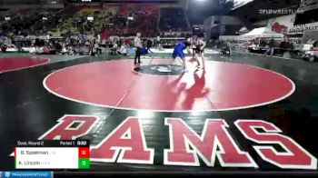5A 220 lbs Cons. Round 2 - Beau Speelman, Coeur D`Alene vs Kaeden Lincoln, Borah