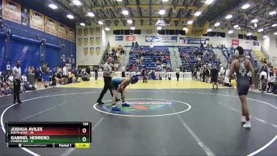 126 lbs Quarterfinals (8 Team) - Gabriel Herrero, Cypress Bay vs Joshua Aviles, South Dade