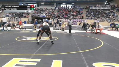 190 lbs Semifinal - Lucas Ricketts, Union County vs Riley Burton, Fern Creek