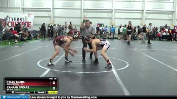 126 lbs Round 7 (10 Team) - Canaan Spears, 84 Athletes vs Tyler Clark, All American