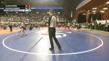 110 lbs 5th Place Match - Kayleigh Johnson, Green River vs Alaina McNees, H.E.M.