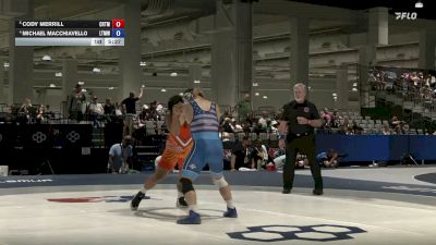 92 kg Quarters - Cody Merrill, Cowboy RTC/ Titan Mercury Wrestling Club vs Michael Macchiavello, LVWRTC/ Titan Mercury Wrestling Club