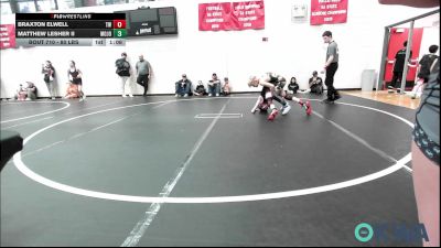 80 lbs Quarterfinal - BRAXTON ELWELL, Tuttle Wrestling vs Matthew Lesher II, Mojo Grappling Academy
