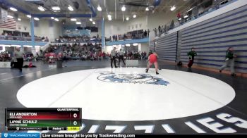 220 lbs Quarterfinal - Layne Schulz, Canyon Ridge vs Eli Anderton, Highland