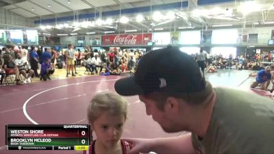 45 lbs Quarterfinal - Brooklyn McLeod, Bison Takedown vs Weston Shore, Patriots Wrestling Club-Dothan