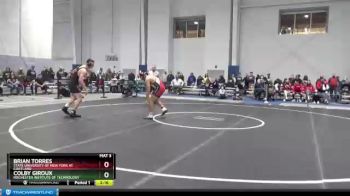 184 lbs Quarterfinal - Brian Torres, State University Of New York At Cortland vs Colby Giroux, Rochester Institute Of Technology