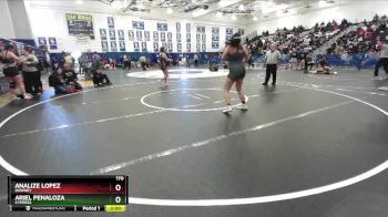 170 lbs Semifinal - Analize Lopez, Downey vs Ariel Penaloza, Cypress