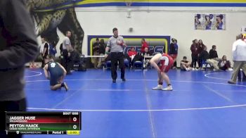 JV-32 lbs Round 1 - Peyton Haack, Cedar Rapids Jefferson vs Jagger Muse, Williamsburg