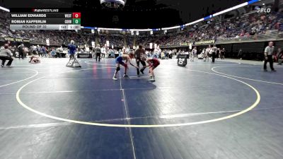 110 lbs Round Of 32 - William Edwards, West Branch vs Roman Kafferlin, Corry