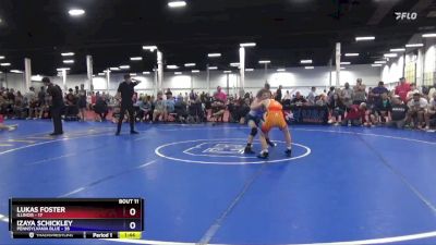 106 lbs Round 3 (8 Team) - Lukas Foster, Illinois vs Izaya Schickley, Pennsylvania Blue