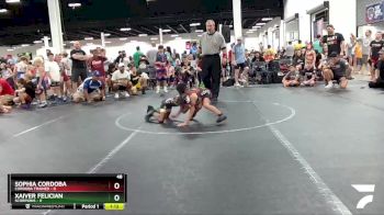 48 lbs Round 1 (4 Team) - Xaiver Felician, Scorpions vs Sophia Cordoba, Cordoba Trained