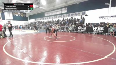 106 lbs Cons. Round 2 - Luke Flores, Huntington Beach vs Zeke Corona, Alta Loma