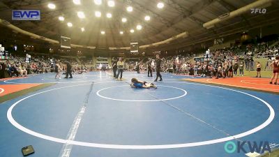 61 lbs Rr Rnd 3 - Nolan Pierce, Verdigris Youth Wrestling vs Benaiah Daugherty, Victory Grappling Club