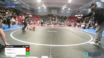 45 lbs Semifinal - Jax Miller, Broken Arrow Wrestling Club vs Caulyer Cassity, Barnsdall Youth Wrestling
