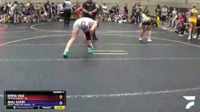 128 lbs Round 2 (4 Team) - Emma Vice, Untouchables vs Baili Kuhn, Beast Mode WA Green