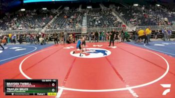 92 lbs Champ. Round 1 - Brayden Twibell, Touch Of Gold Wrestling Club vs Traylen Bruce, Pinedale Pummelers