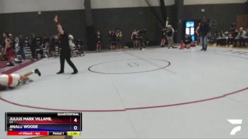 106 lbs Quarterfinal - Julius Mark Villamil, CA vs Analu Woode, HI