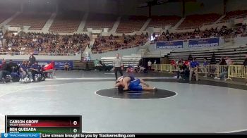 D4-285 lbs Cons. Round 1 - Carson Groff, Valley Christian vs Ben Quesada, Hayden