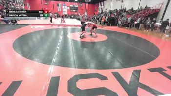 126 lbs Cons. Round 2 - Bryson Nuttall, EDWARDVILLE (HS) vs Eddie Astorga, Chicago (MARIST)