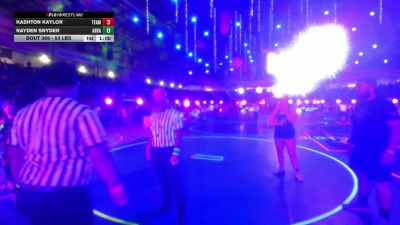 53 lbs Semifinal - Kashton Kaylor, Team Aggression vs Rayden Snyder, Arvada West
