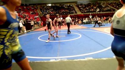 98 lbs Semifinal - Kyron Nash, Berryhill Wrestling Club vs Tyler Yancey, High Ground Wrestling