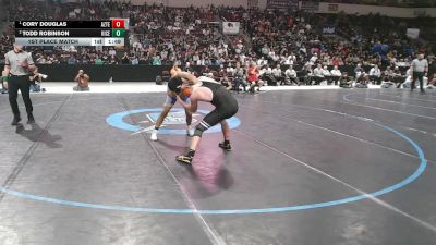 4A 165 lbs 1st Place Match - Cory Douglas, Aztec vs Todd Robinson, Kirtland Central