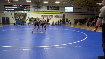 215 lbs 2nd Place Match - Troy Kupka, Benton Community vs Manuel Cervantes, South Tama County