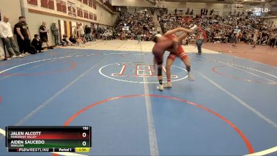 150 lbs Champ. Round 2 - Aiden Saucedo, Winslow vs Jalen Alcott, Monument Valley