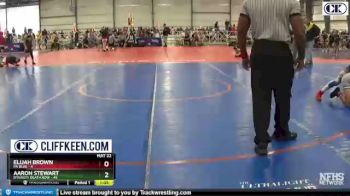 130 lbs Round 3 (6 Team) - Aaron Stewart, Dynasty Death Row vs Elijah Brown, PA Blue