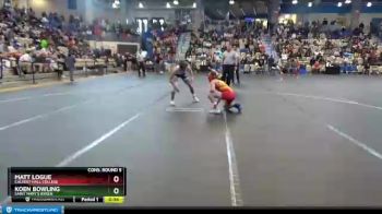 126 lbs Cons. Round 5 - Matt Logue, Calvert Hall College vs Koen Bowling, Saint Mary`s Ryken