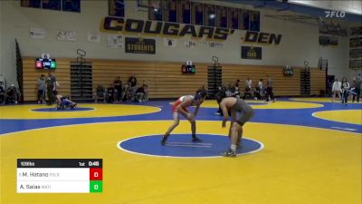 109 lbs Consi Of 16 #2 - Mas Hatano, Folsom vs Alex Salas, Matilda Torres