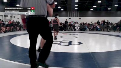 100 lbs Quarterfinals (8 Team) - Sebastian Gutierrez, DC Wrestling Academy vs Kamden DeShon, CP Wrestling Academy
