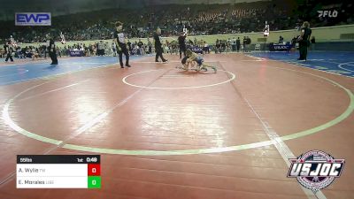 55 lbs Quarterfinal - Arielle Wylie, Tuttle Wrestling vs Emory Morales, Liberty Warrior Wrestling Club