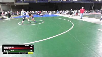 150 lbs Quarterfinal - Wyatt Cook, Washington vs Josue Reyes, Washington